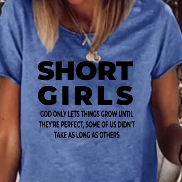 Short Girls T-Shirt - Picture 1 of 4